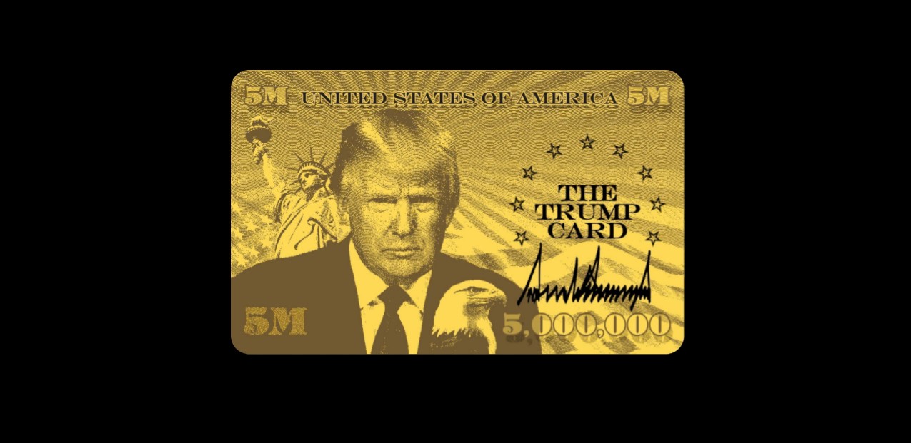 Hình ảnh thẻ vàng Trump
